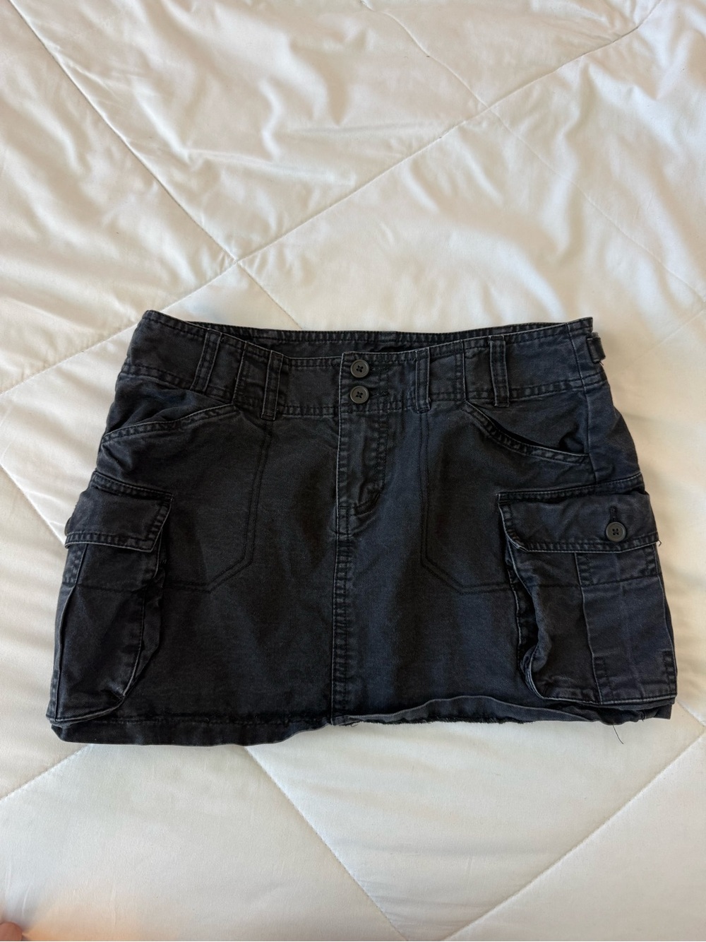 Brandy Melville Black Cargo Mini Skirt